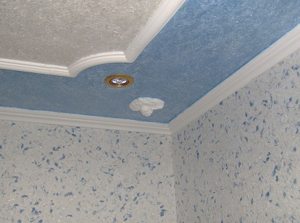   Стеклохолст на потолок